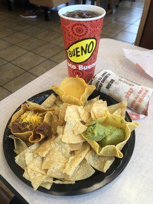 Mexidips & Chips Combo with Med Drink