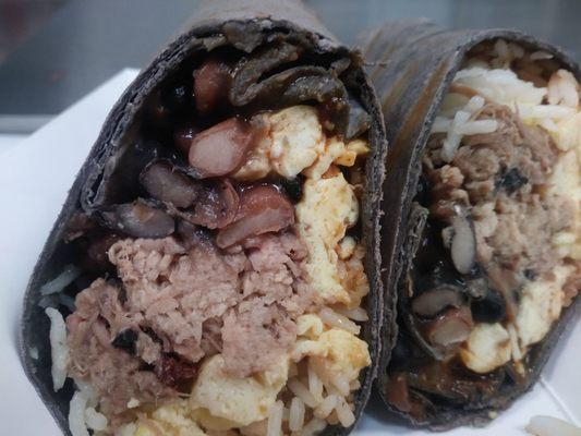 Sunday's BBQ breakfast burritos.