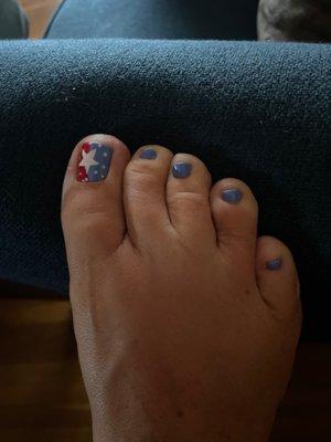 Happy Fourth of July toes!