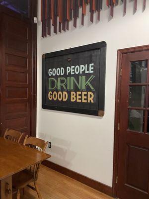 Good people drink good beer