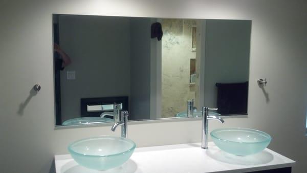 1/4" Bathroom mirror