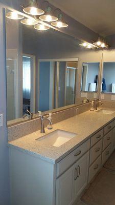 Large 100"×40" bathroom mirror