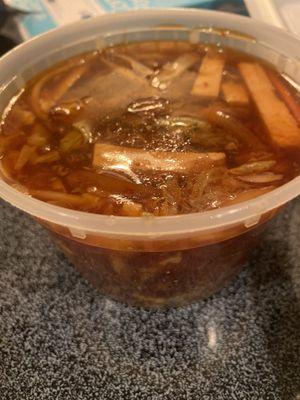 Hot & sour soup- I've had a million different variations but this is one of the best.