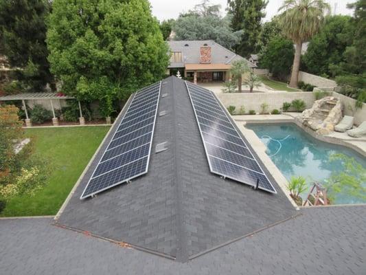 You think this Solar is cool you should see the covered patio below! This wonderful family asked & we delivered!!! A perfect backyard now.