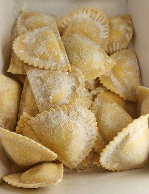 one pound of freshly made three cheese ravioli was $25