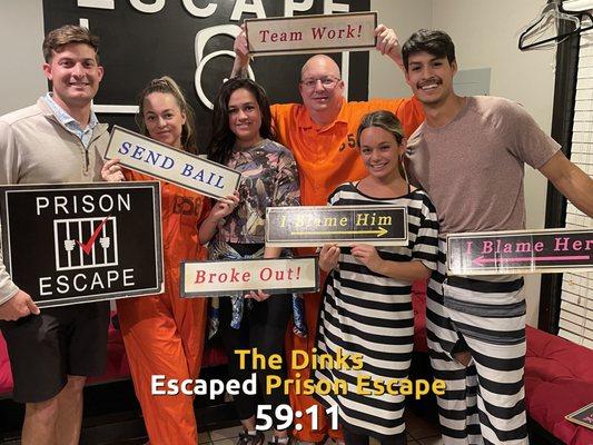 Want to put your family behind bars?  Do it at Escape LOL and join the fun!