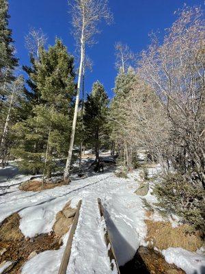 Beautiful winter hiking trails.