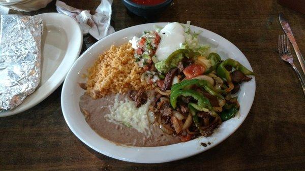 Beef fajitas