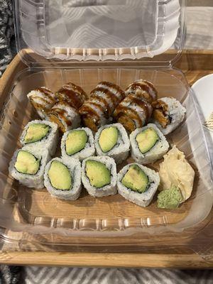 Sweet Potato Roll Avocado Roll