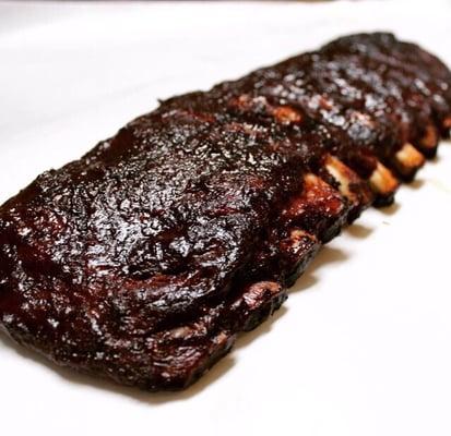 Smoked barbecue ribs