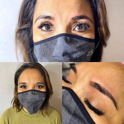 Before and after brows by Eileen