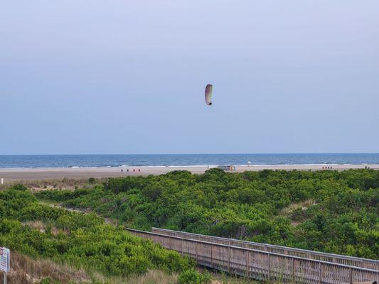 Guy flying a thing