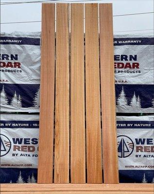 Alta 1x5.5x6 Clear Cedar Fence Board