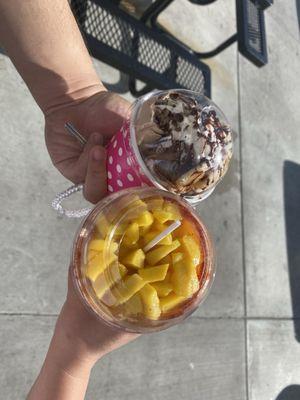 Mangoniada and ice cream rolls