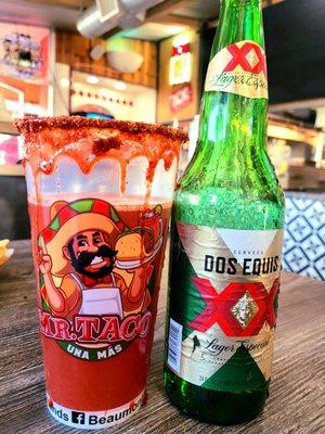 The BEST micheladas. Try it for yourself..you won't be disappointed....I never am.