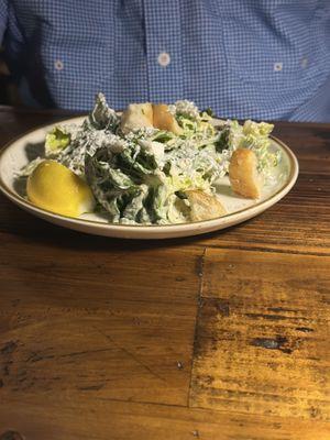 crab fat Caesar salad