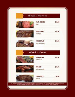 S Luna Restaurant & Bar * Menu Page 2 of 3