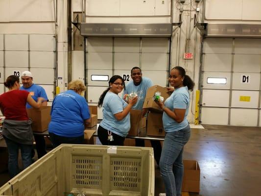 Great day volunteering with our partner The North Texas Food Bank.