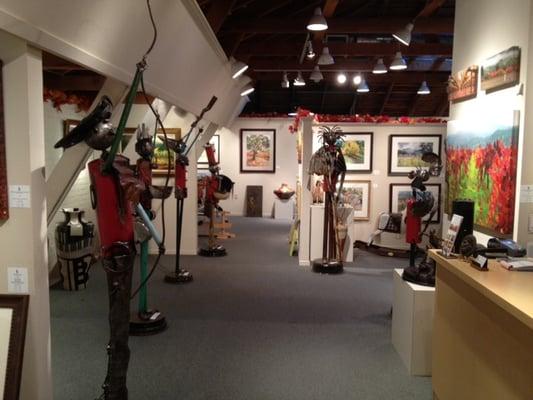 Blue Heron Gallery located on the second floor of the historic V Marketplace 1870 has something for everyone.