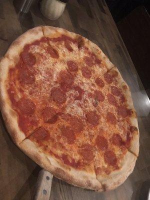 Hand tossed NY style pepperoni pizza