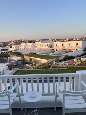 Balcony in Mykonos - booked by Jenny