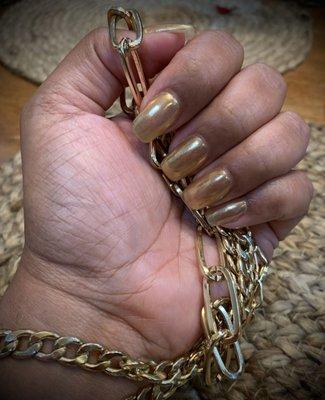 Solid*Gold by Q @Tim and Cindy's Nail Bar