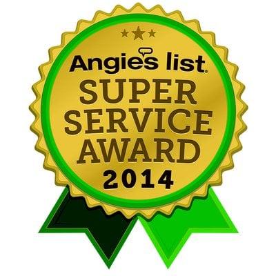 Angie's List Super Service Award 2014 For Residential Air Pros 5 Years In A Row