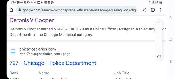 Pic of a police officer's 2020 salary