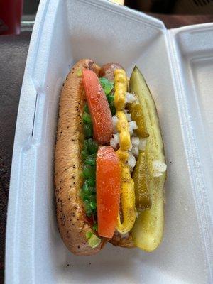 Chicago Style Hot Dog.