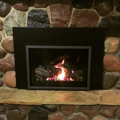 Heat your home easily with a Mendota gas insert.