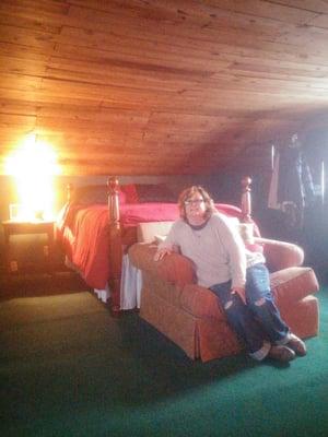 Bedroom in the Honeymoon Cabin