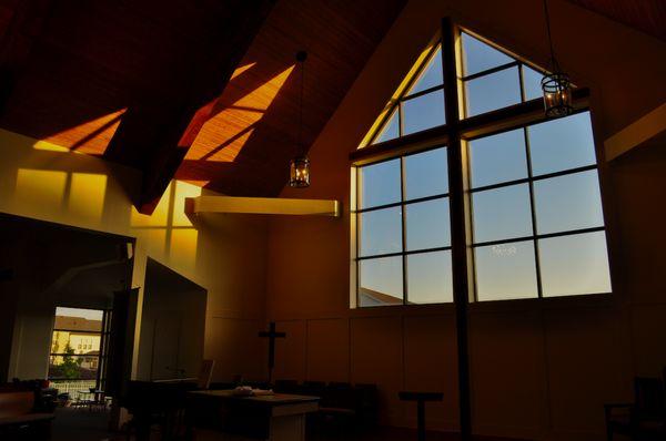 Church Windows at Sunrise