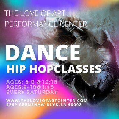 Hip hop class for children ages 5 to 13