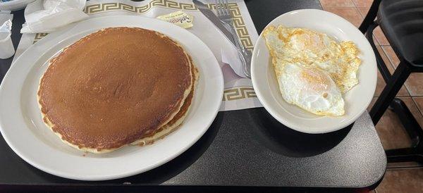 Pancakes with 2 eggs