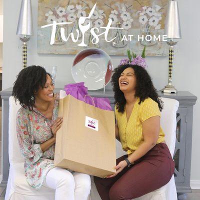 Twist At Home is DIY, click At Home Kits in our website.