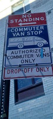 Bus stop sign