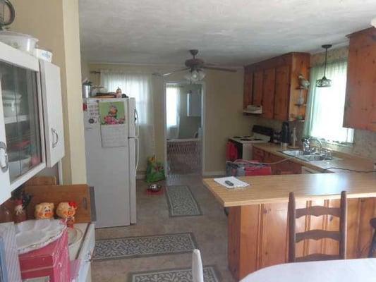 This kitchen was dated looking before Paul Davis remodeling. Browse the other photos to see the "after" picture.