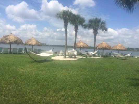 Umbrellas in West Gate Resort orlando .