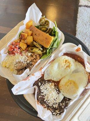 Oaxacan Mole Breakfast Bowl and Breakfast Enchilada