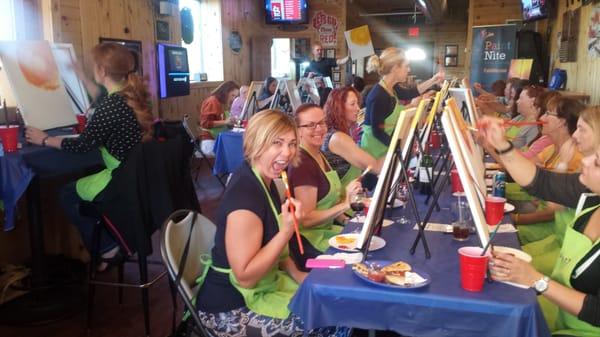 Riley's Sports Bar & Grill, Janesville, WI, has Paint Nite!