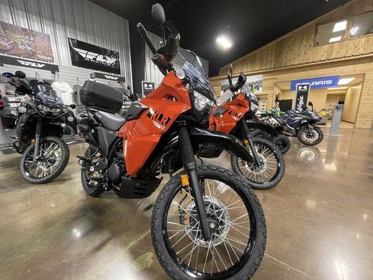 Tulsa Powersports and Outdoors Green Countries NEW Kawasaki Dealer.  We have a great selection of KLR's in stock!