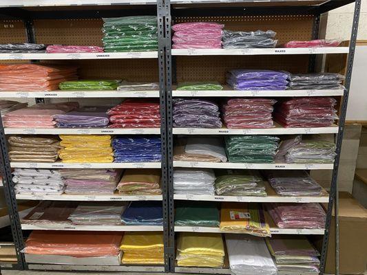 Great selection of waxed and non waxed tissue paper.