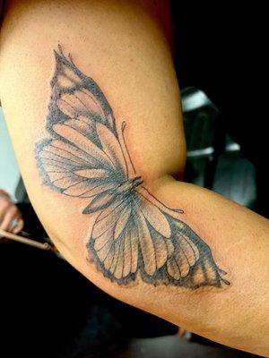 Butterfly Tattoo done by Andie Pena!