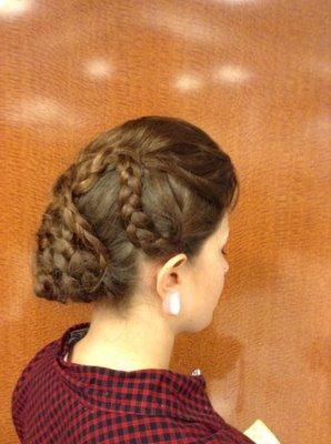 Braided updo