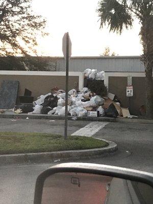 Always trash like this, they only have 1 dumpster for the whole neighborhood absolutely disgusting, don't live here.