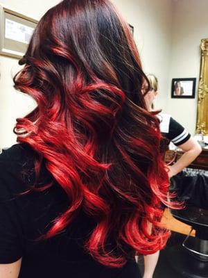 Red ombré: by Juvi