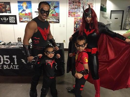 We were rocking the Bat-Family costume w/105.1 The Blaze at Legends!