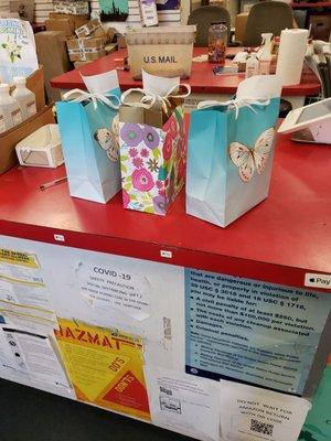 Gift bags for customers