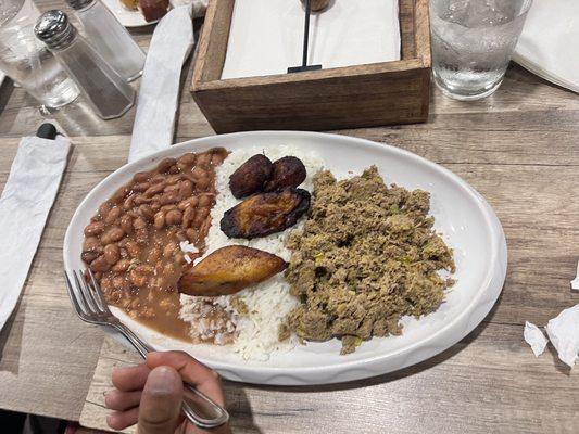 Combo plate - with ground beef