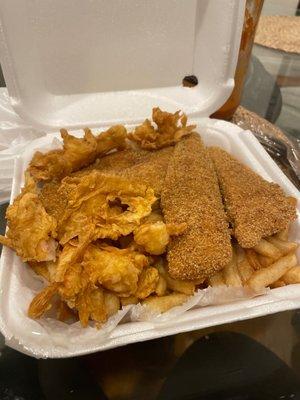 Combo Special Flonder and Fried shrimp